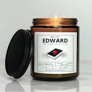 Edward Soy Candles | Destination Inspired | Book and Movie Inspired Candle, Twilight Inspired Candle, Literary Candle, Birthday gift