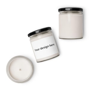 Customizable Scented Candle – Natural Soy Wax | Relaxing Gift in an Elegant Jar