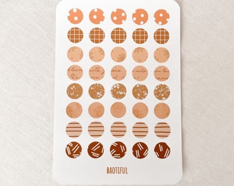 washi tape dots, sticker dots sticker sheet, dots stickers, journal & planner stickers
