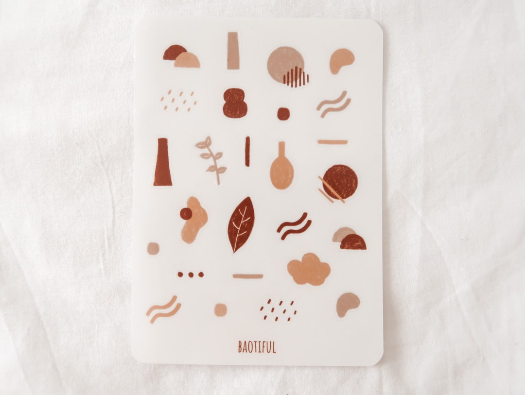 Abstract Stickers Sheet, Cute Abstract Art Stickers, Random Abstract ...
