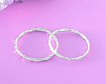 STACKABLE DAINTY RINGS, Very Thin Silver Rings, Simple Rings, Thin Band rings, 925 Sterling Silver, Rings for women, Minimalist Rings silver