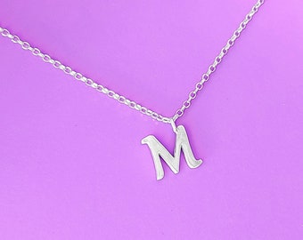 Personalized Necklace, Monogram Necklace, Letter Necklace, INITIAL NECKLACE, Symbol Necklace, Heart Chain, Custom Gifts, Sterling Silver