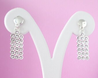 STATEMENT EARRINGS No155 • Dangle Earrings with Swarovski Crystals • Unique Design • 925 Sterling Silver