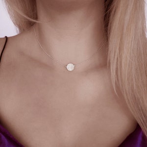 MEDUSA COIN PENDANT Greek Mythology Jewelry • Medusa 925 Necklace • Ancient Greek Symbol Choker • Sterling Silver Disc Medusa Charm Pendant
