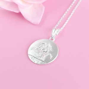 ALEXANDER THE GREAT Big Coin Medallion Pendant Necklace • Ancient Greece 925 Sterling Silver Necklace • Round Pendant Unique Jewelry