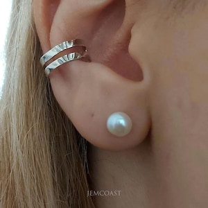 White Pearl Stud Earrings Sterling Silver, Classy Earrings Minimalistic Jewelry 925 silver Delicate Tiny Pearl Studs Birthday Gift for Women