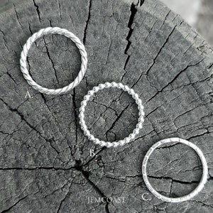 RING SET BEADED 925 Sterling Silver minimalist womens jewelry, Handmade delicate Twisted ring dainty cute lovely gift ring for Bridesmaid