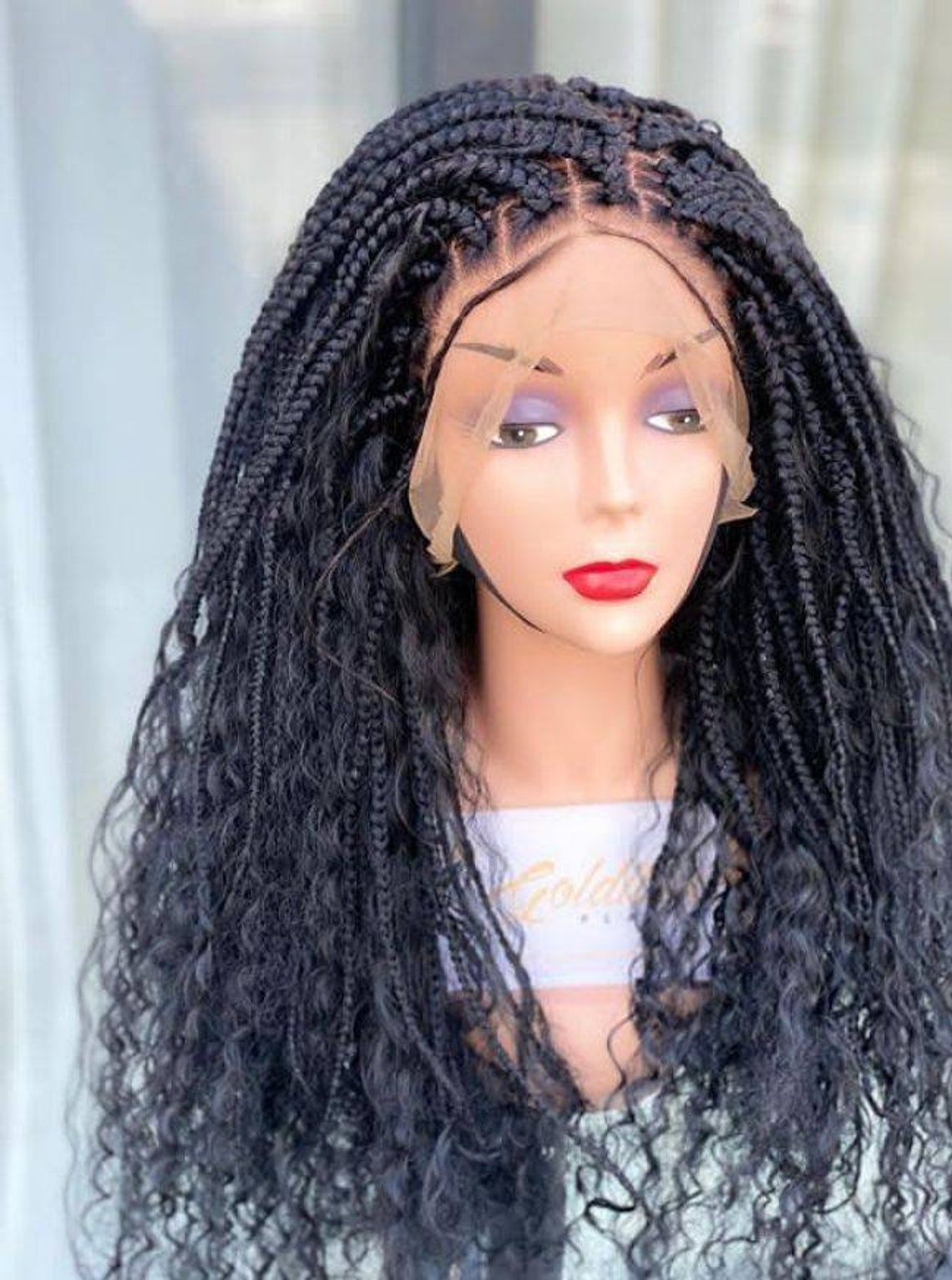 Braided wig Nigerian Woman Braided wigs for Black woman Etsy