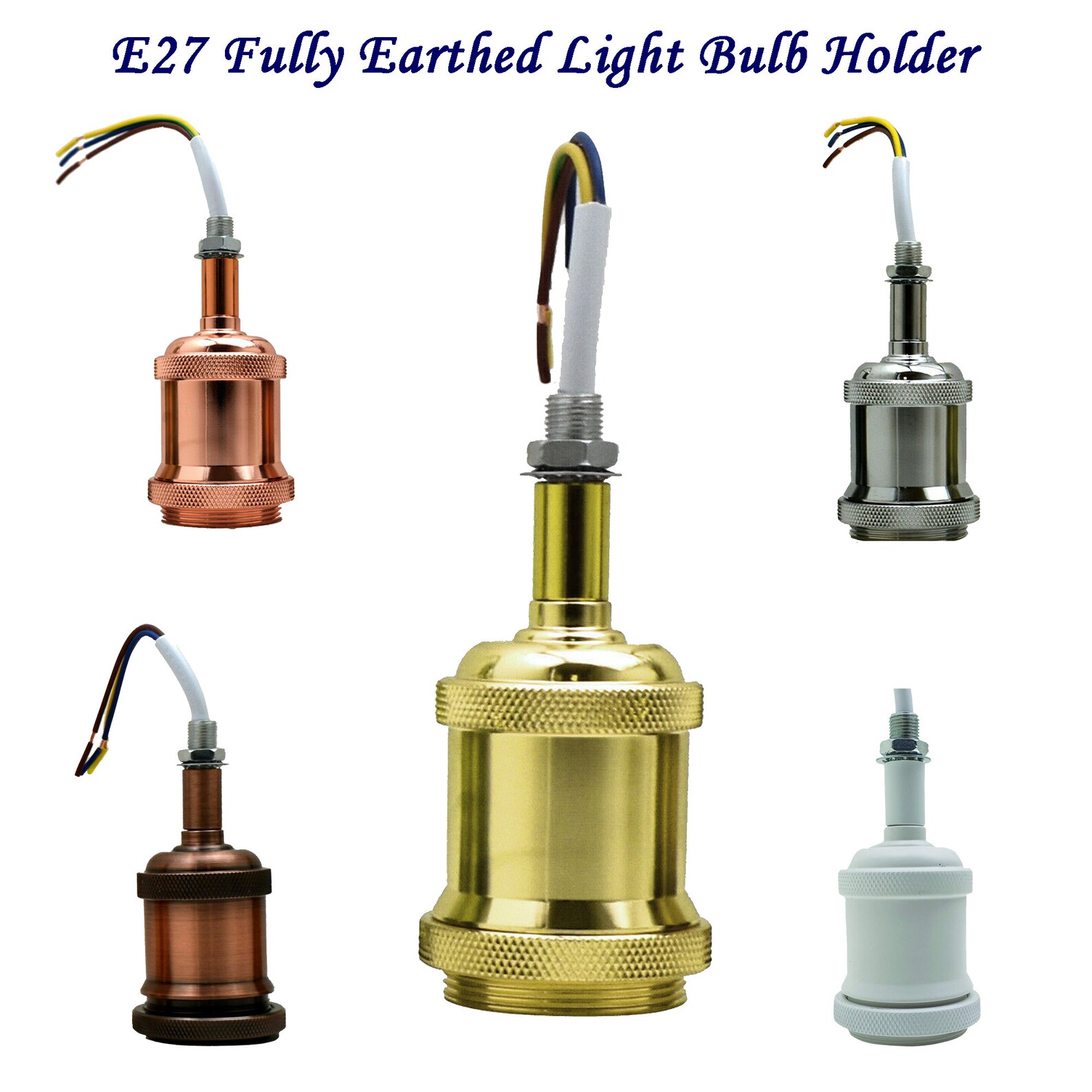 Fully Earthed Lamp Holder Decor Light Holders Vintage Etsy