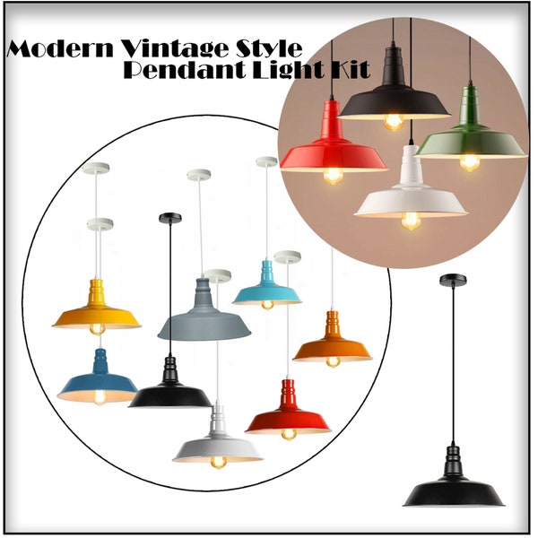 Lampe Rétro Industrielle Lumière Suspension Éclairage Moderne Rétro Loft Style Métal Abat-jour Décorer Les Luminaires, Bar, Éclairage de Restaurant