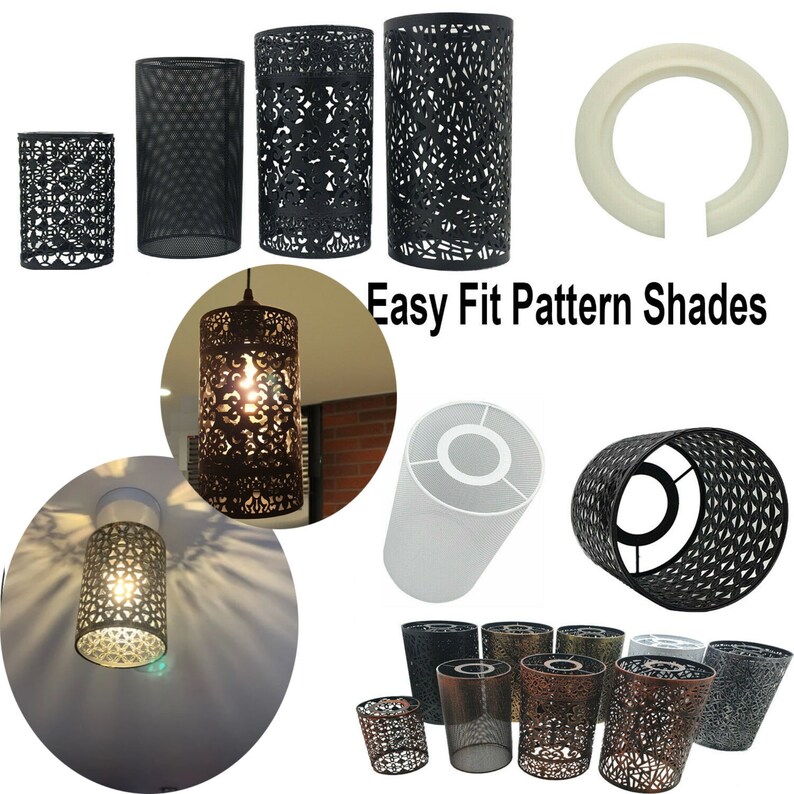 Retro Metal Pendant Drum Ceiling /table / Wall / Lampshades Etsy Canada