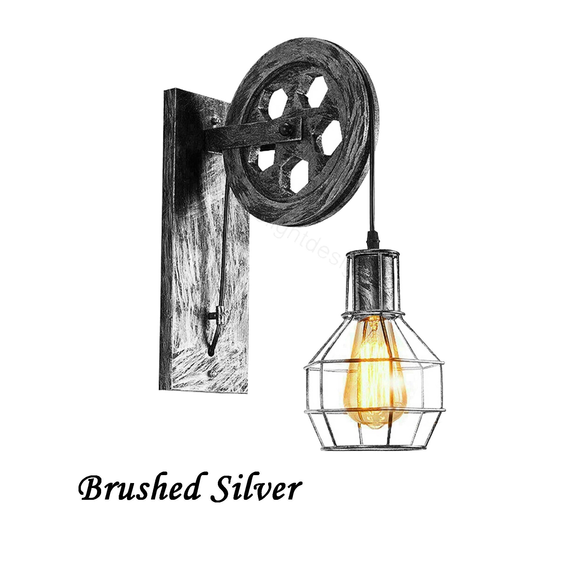 Vintage Retro Rustic Style Wall Lamp Single Head Lifting Etsy UK