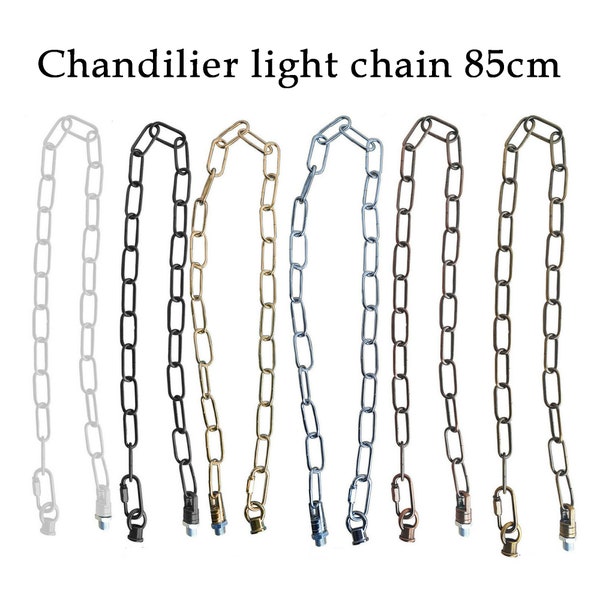 Chandelier Chain Ceiling Pendant Light Chain 85cm Vintage Lamp Parts Components Restoration Suspension Light Chain Antique Look Metal UK