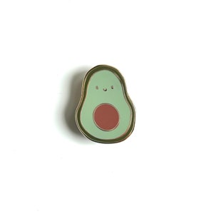 Avocado Enamel Pin | Cute gift, minimal present gift, best gifts for her avocado toast, avocado, meme gift, avocado pin | YayParadeCo