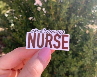 Notfall ER Nurse Sticker Druckbuchstaben