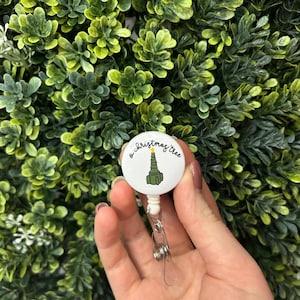 O Christmas Tree Oxygen Adapter Healthcare/Nursing Badge Reel