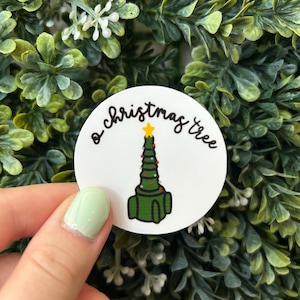 O Christmas Tree Oxygen Adapter Healthcare Sticker