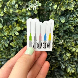 IV Queen Healthcare Sticker