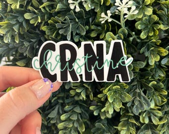 CRNA Personalized Healthcare/Nursing Sticker