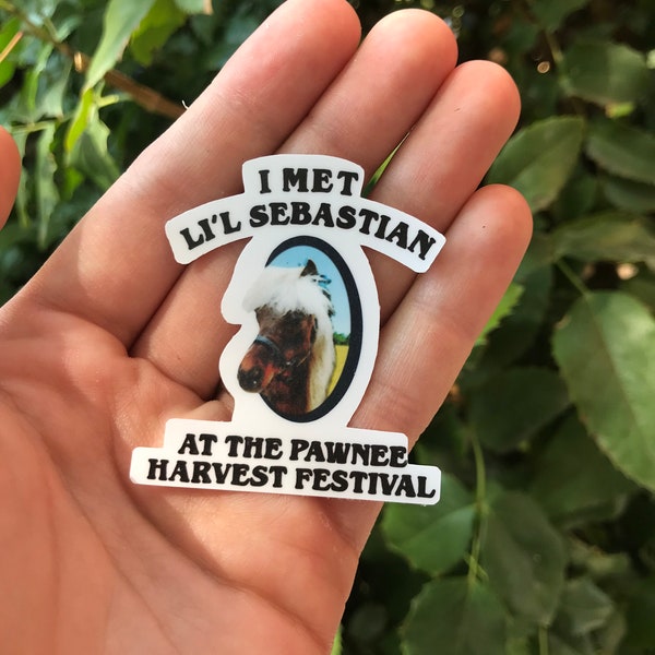 I Met Lil' Sebastian Parks and Rec Sticker