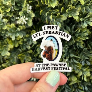 Sticker I Met Lil&#39; Sebastian Parks and Rec