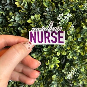 Neurology Nurse Sticker Block Letters