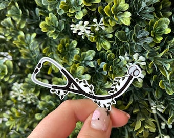 Stethoscope greenery Healthcare/Nursing Sticker