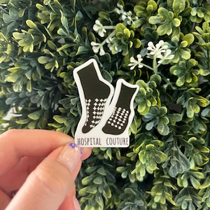 Hospital Couture Socks Funny Healthcare Sticker