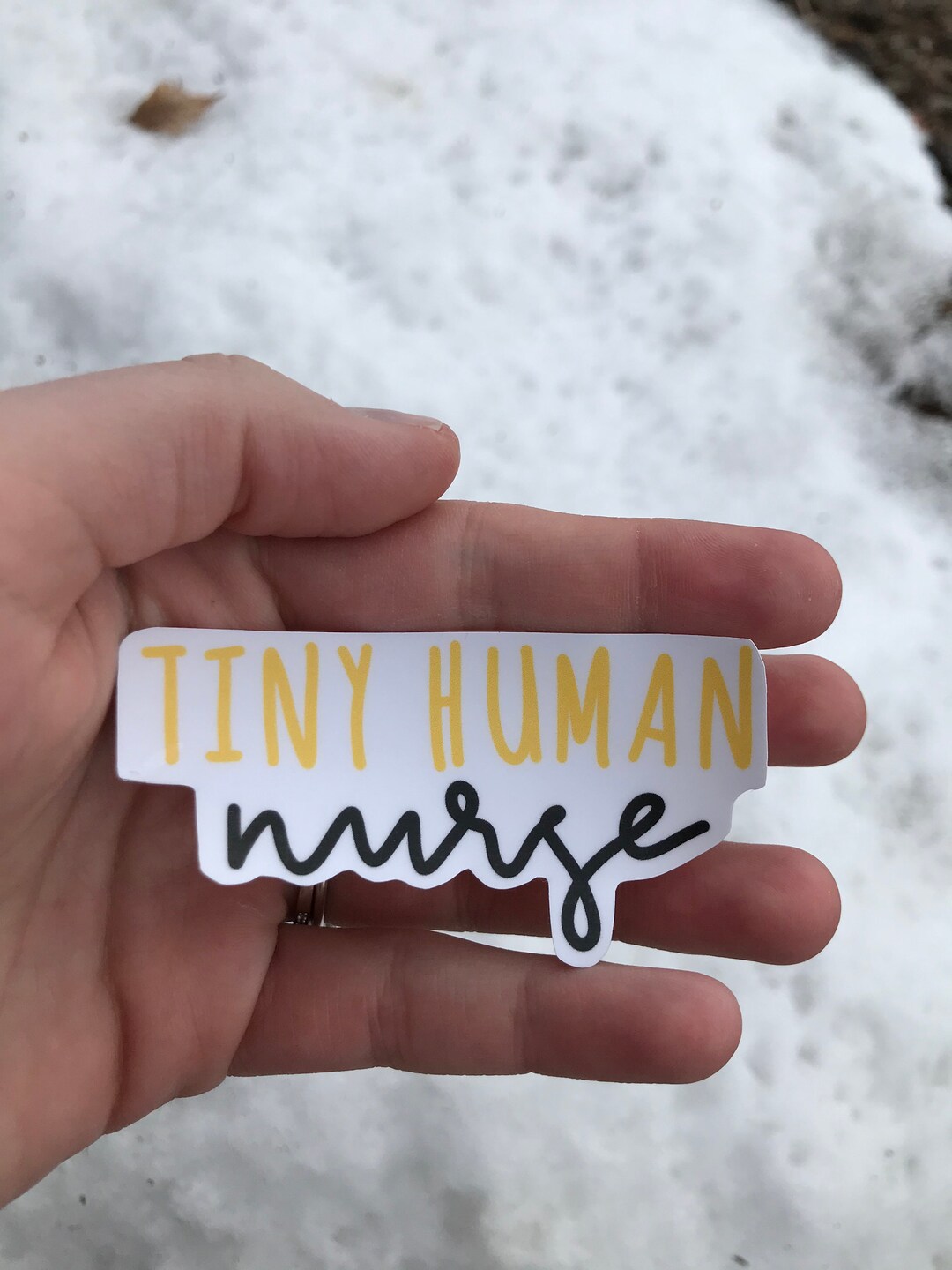 Tiny Human Nurse Sticker - Etsy