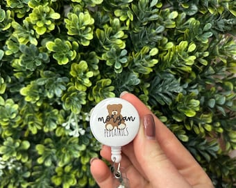 Peds/Pediatrics Healthcare worker/Nurse Personalized Badge Reel