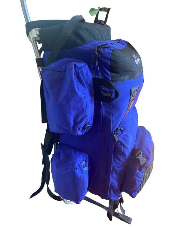 Vtg 90’s Jansport Backpacking Hiking Blue Lg Exte… - image 3