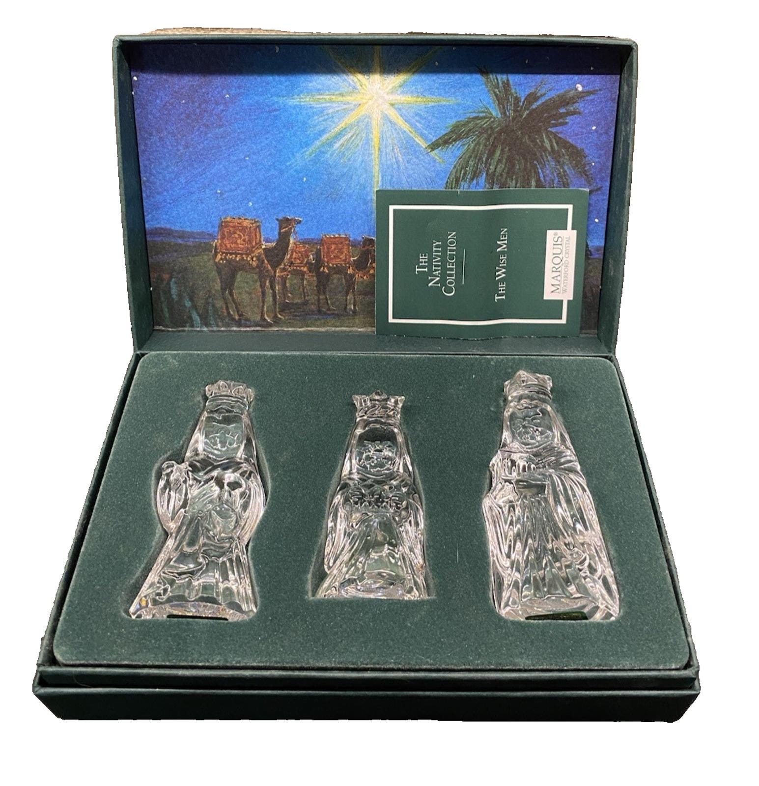 ウォーターフォードクリスタル　Nativity collection Waterford Crystal Nativity Set 24 pc Boxes Camel Donkey