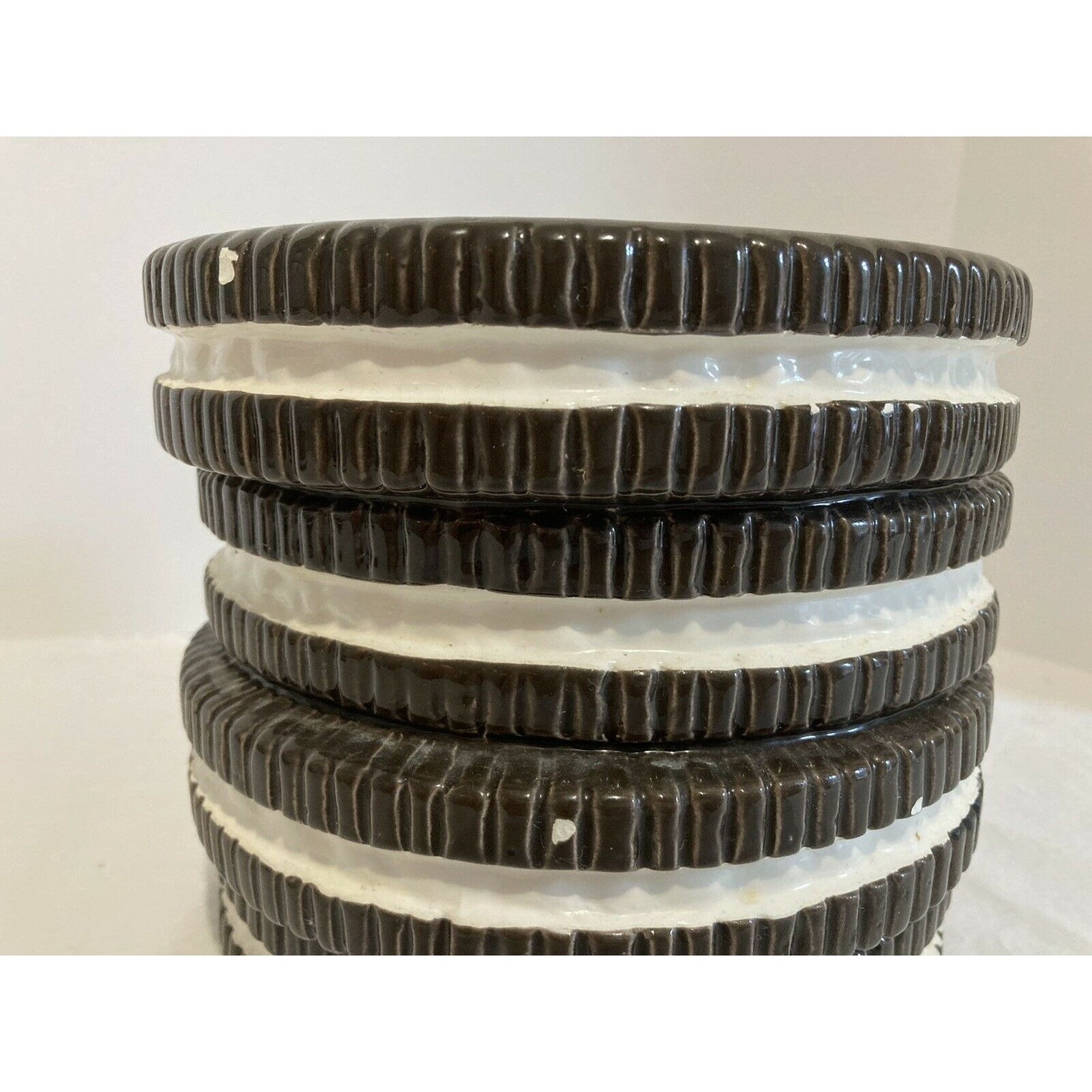 Vintage Nabisco Stacked Oreo Cookie Jar Ceramic Canister Etsy
