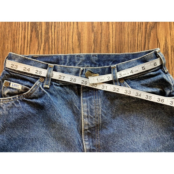 Vtg Lee Mom Jeans Size 12M Womens Medi Wash Taper… - image 7