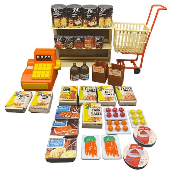 Vintage Arco Barbie Grocery Store Checkout Lot Food Cart Register Hong Kong Etsy Canada