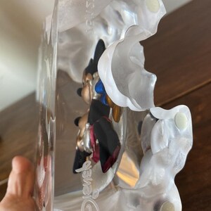 VTG Disney Mickey Mouse Minnie Crescent Moon Clouds Figurine Ltd 75/1250 3D image 5