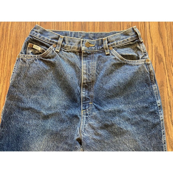 Vtg Lee Mom Jeans Size 12M Womens Medi Wash Taper… - image 4