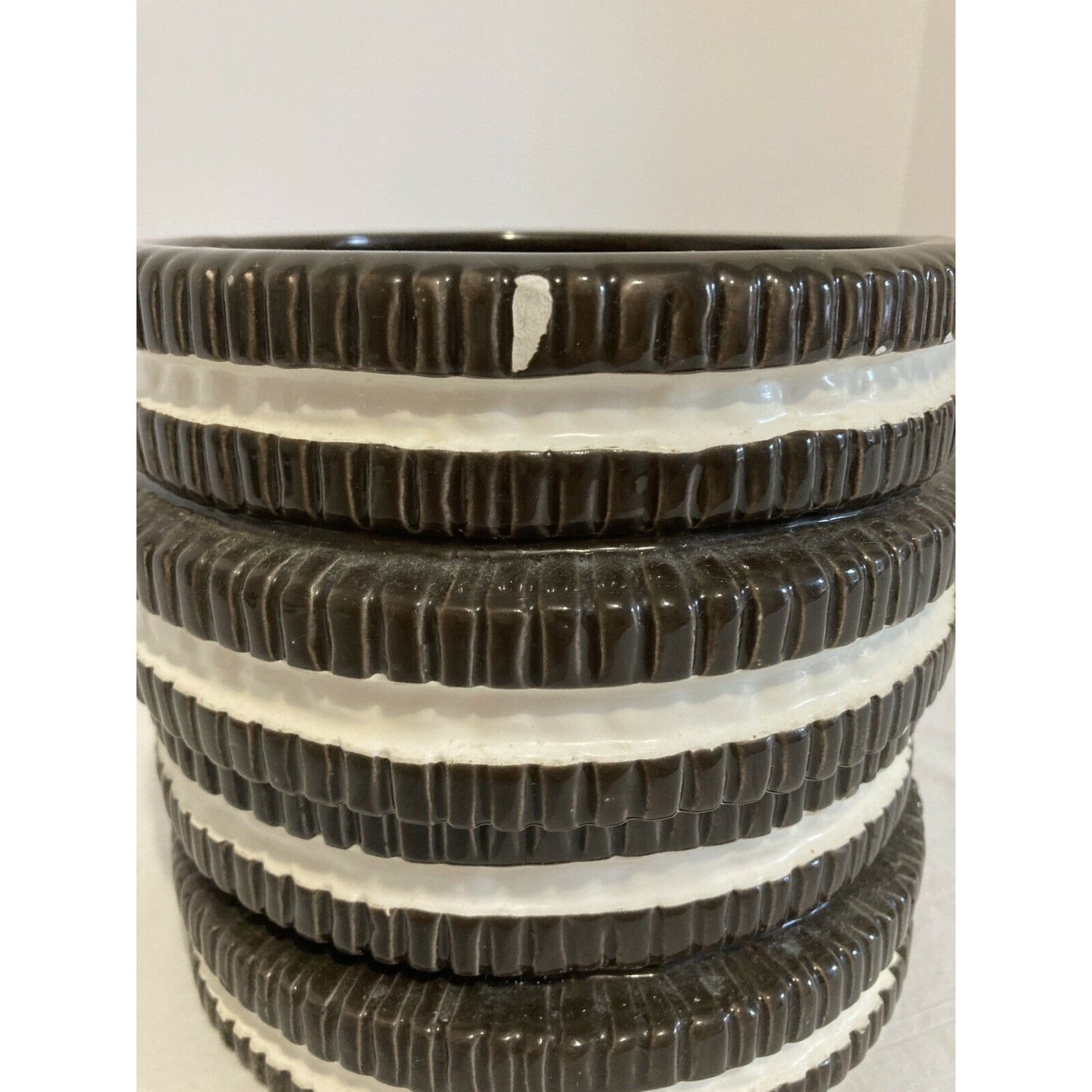 Vintage Nabisco Stacked Oreo Cookie Jar Ceramic Canister Etsy