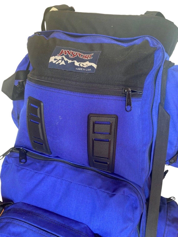 Vtg 90’s Jansport Backpacking Hiking Blue Lg Exte… - image 7