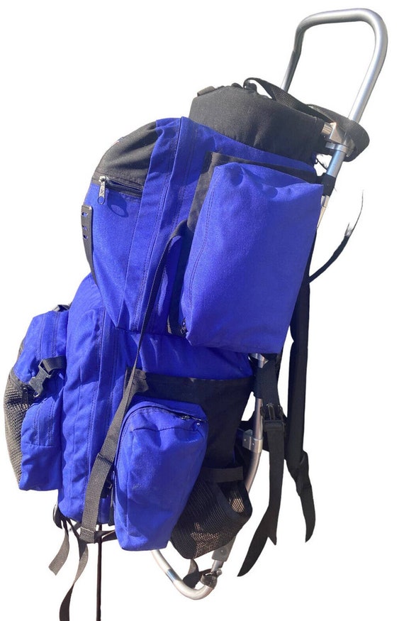 Vtg 90’s Jansport Backpacking Hiking Blue Lg Exte… - image 2