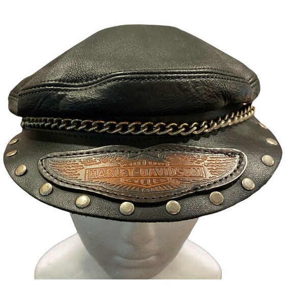 Leather Hat Cap Chain Rivets 