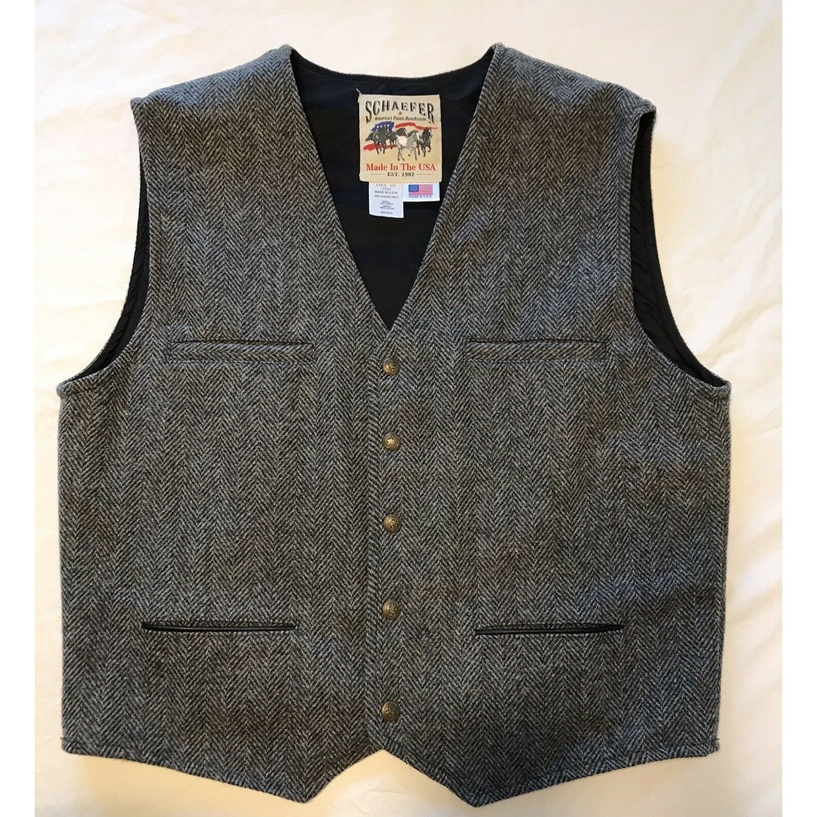 Schaefer Outfitter Wool Vintage Wool Vest | Etsy