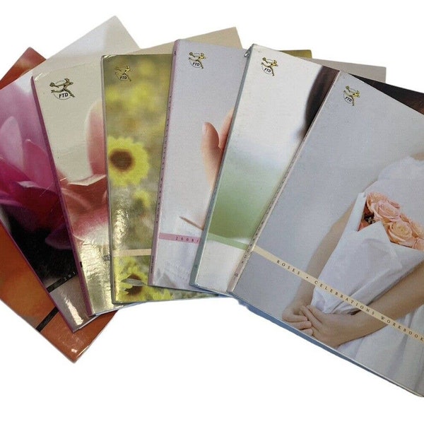 Lot of 7 FTD Flower Workbooks Pricing Arranging 2008-2012 Seasonal