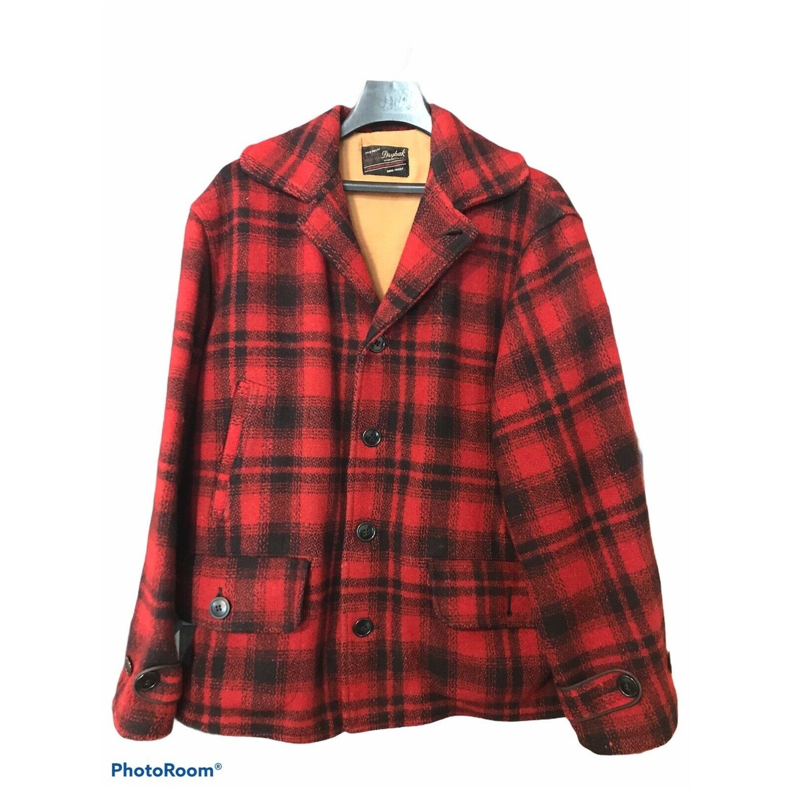 Vintage Drybak Heavy Weight Wool Hunting Coat Rain Proof Snag Etsy