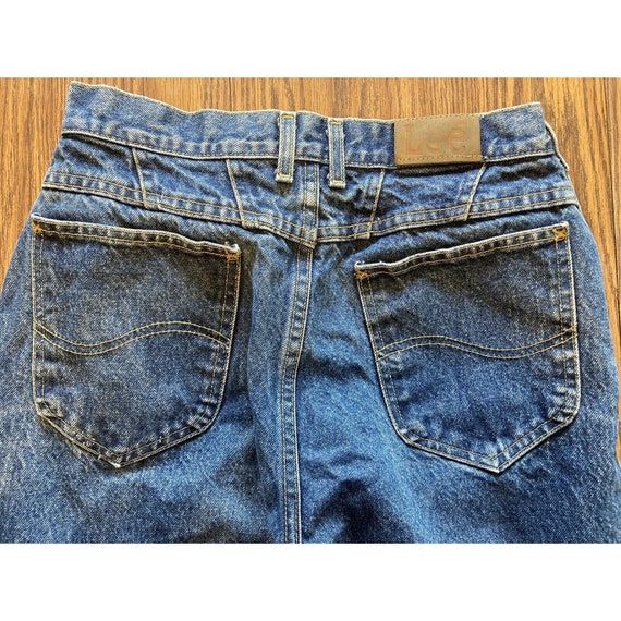 Vtg Lee Mom Jeans Size 12M Womens Medi Wash Taper… - image 3