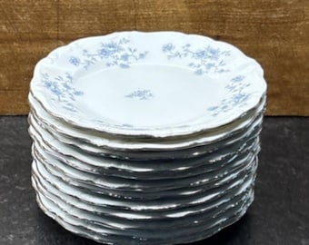 Johann Haviland Blue Garland 6.5" Dessert Plate Replacements Blue White