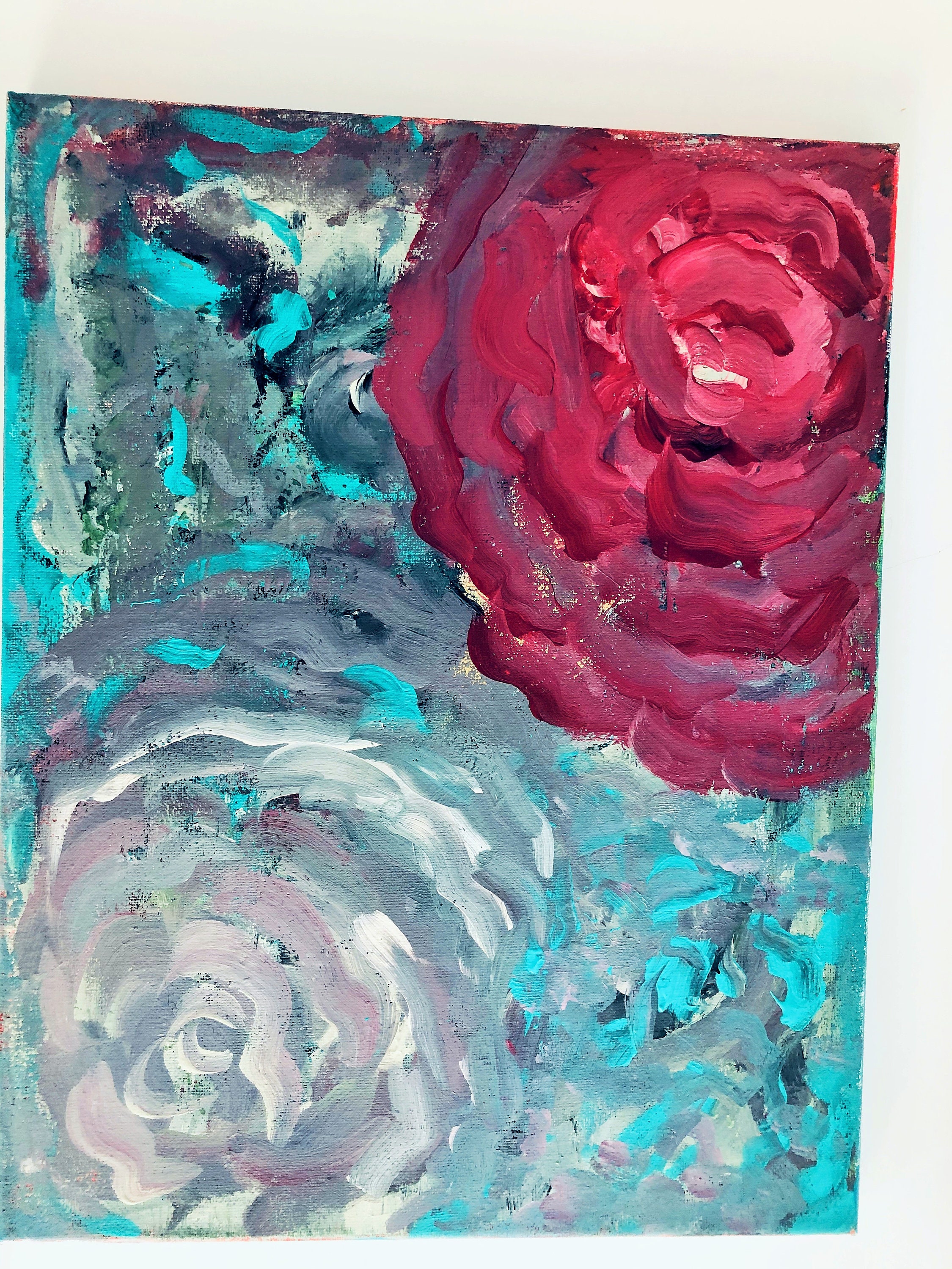 Original Abstract Artwork Acrylic Painting on stretched canvas ~ 11x14” ~