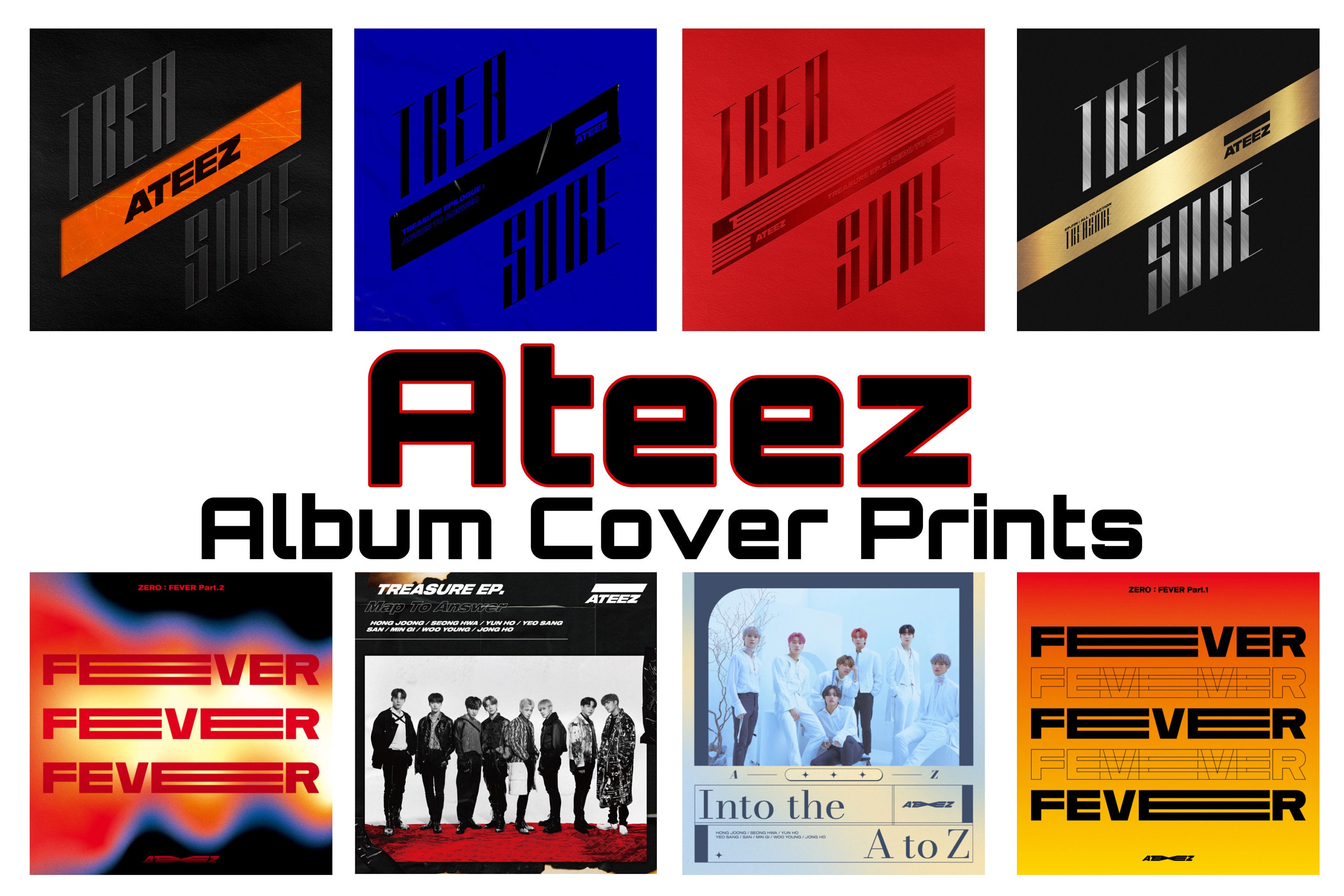 ATEEZ Album Cover Photo Prints