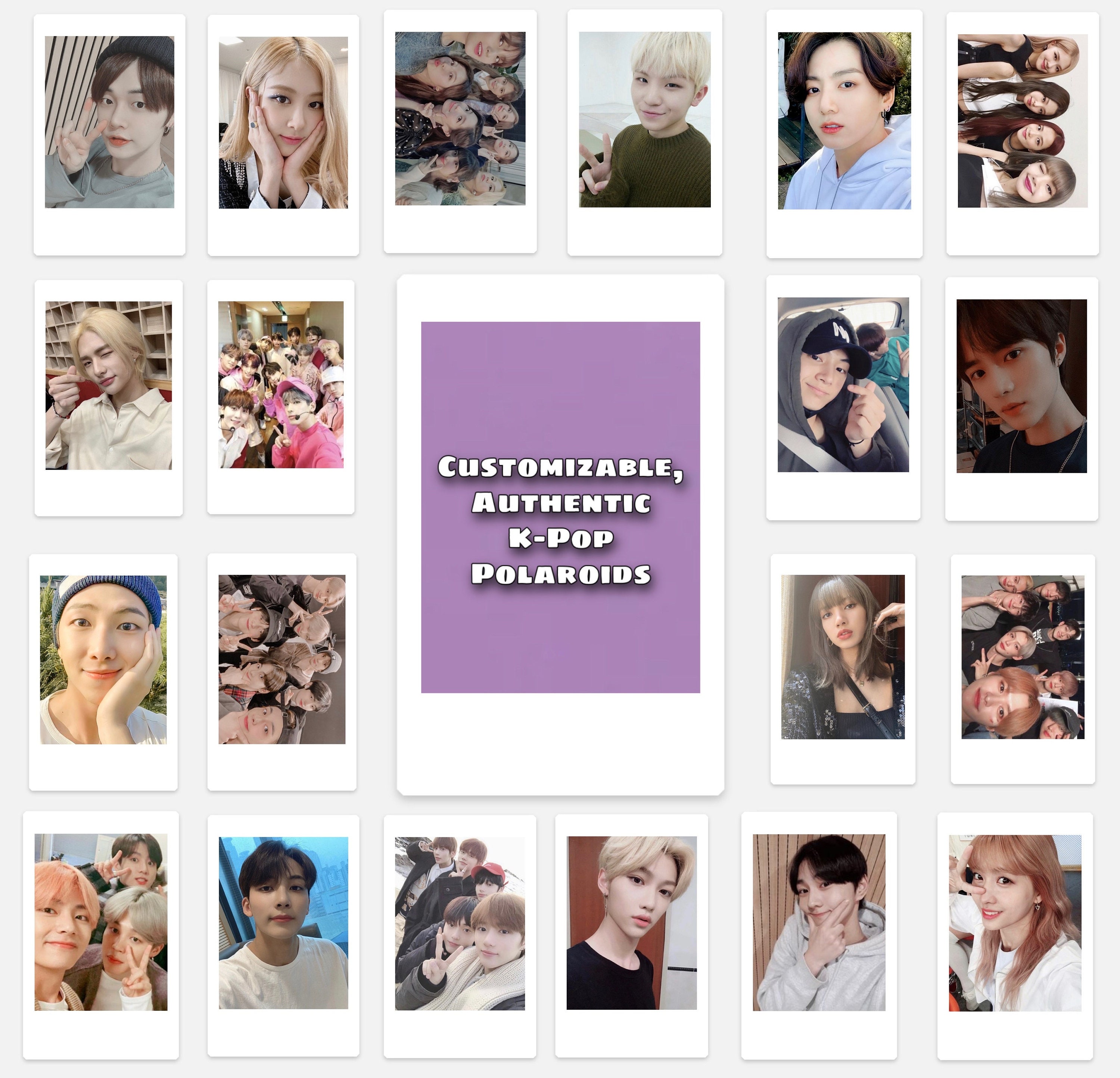 Custom K Pop Polaroids Bts Blackpink Seventeen Exo Twice Etsy Custom K Pop Polaroids Bts Blackpink Seventeen Exo Twice Etsy