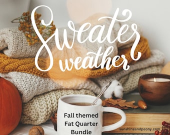 Fall Themed - Fat Quarter Bundle - Includes 5 FQ's